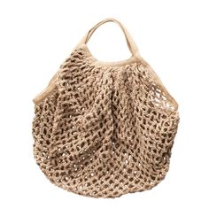 This Cotton Crochet Market Bag is perfect for taking your fresh produce and goodies home from the market! It's made of sturdy cotton crochet and has a roomy interior to fit all your purchases. Plus, the charming design makes it a great accessory for any shopping trip! Natural Cotton Crochet Shopping Bag, Natural Cotton Crochet Bag For Shopping, Eco-friendly Beige Crochet Cotton Bag, Natural Cotton Crochet Bag, Eco-friendly Cotton Crochet Bag, Eco-friendly Crochet Yarn Bags, Eco-friendly Crochet Jute Shopping Bag, Eco-friendly Crochet Bag For Everyday Use, Eco-friendly Yarn Bag For Everyday Use