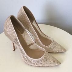 Reposhing This Item I Purchased From @Beach1985. Loved It, But Ready To Rotate For Something New. Questions? Leave A Comment Below! Bcbg Dress Bcbgmaxazria, Lace Pumps, Shoes Women Heels, Shoes Heels, Pumps, Cream, Women Shoes, Lace, Heels