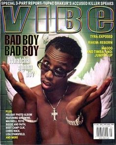 the cover of vibe magazine featuring bad boy bad boy