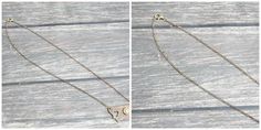 two pictures of the same necklace, one with an initial on it and one with a letter