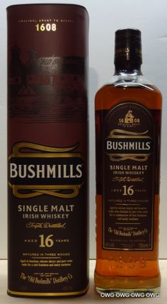 #24 Bushmills 16yr Whisky Distillery, O Taste And See, Whisky Collection, Brandy Bottle, Whiskey Room, Rum Bottle, Single Malt Whisky, Malt Whisky