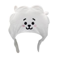 Cute Cotton Cap Beanie, Cute Cotton Beanie Cap, Adjustable Cap With Plush Lining, Rj Bt21, Bt21 Characters, Character Features, Plush Hat, Line Friends, To Look