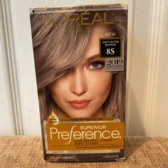 L’oreal Paris Superior Preference Hair Color, 8s Soft Silver Blonde. New Without Tags! Color Depositing Conditioner, Box Hair Dye, Beard Serum, Diy Hair Dye, Hair Paste, Mini Hair Straightener, Medium Hair Color, Hair Color Chart, Hair Regrowth Treatments