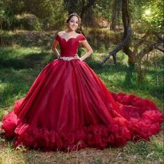 Top Seller for Red Quinceanera Dresses Ball Gown Princess Masquerade Prom Sweet 16 15 Dress, Womens Dresses Masquerade Costume Ideas, Christmas Dress For Teens, Ball Gowns For Teens, Red Bridal Gown, Ball Gown Princess, Red Ball Gowns, Masquerade Prom, Red Quinceanera Dresses, Quinceanera Dresses Pink