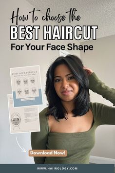 Choosing the best haircut for your face shape is simple with my free ebook! This comprehensive guide will help you select a haircut that enhances your features, whether you have a round, oval, square, or heart-shaped face. Find classic and trendy haircut ideas tailored to your unique shape, and learn expert tips for communicating with your hairstylist to get your dream haircut. Ready to transform your look? Get your free ebook now and discover the best haircut for your face shape! Square Shape Haircut, Short Haircut For Square Face, Haircut Ideas For Round Face, Haircuts For Oval Shaped Face, What Haircut Should I Get, Oval Haircut, Haircut For Oval Face, Dream Haircut