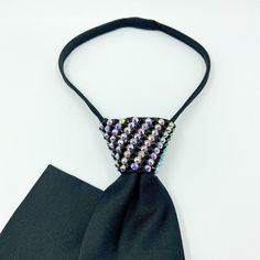 Visit our website at www.bellaballroomjewelry.com to see our full selections  Men - your time has come to shine on the floor with your dance partners!  This Black silk zipper tie is star-studded with AB & Black rhinestones diagonally on the knot.  One size fits all.  Message us for more color options! Adjustable Bedazzled Formal Jewelry, Mens Ballroom, Partner Dance, Star Studs, Black Rhinestone, Shine On, On The Floor, Chicago Il, The Knot