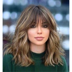 Long Hair And Bangs, Medium Length Hair Cuts, Hair Dos, Hairstyles With Bangs, Hair Highlights, Pretty Hairstyles, Fall Hair, Synthetic Hair, Hair Looks