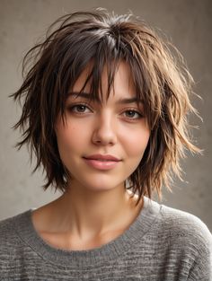 40 Stunning Bob Haircuts for Round Faces That Will Transform Your Look – Scan to Talk Shags For Round Faces, Bob Hair Ideas, Messy Bob Haircut, Wolf Cuts, Kort Bob, Haircuts For Round Faces, Bohemian Diy, Bob Haircut For Round Face, Modern Short Hairstyles