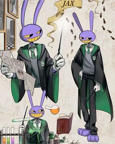 two cartoon characters dressed in suits and ties