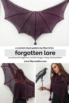 an image of a woman wearing a bat costume with wings attached to her chest and the words forgotten lore written below it