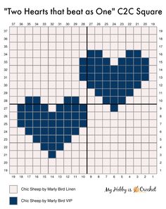 two hearts that beat as one c2c square