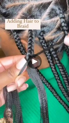 994K views · 12K reactions | Detailed tutorial on how to add hair to braid, and it will be invisible. 
#reelsviralfb 
#benochs 
#invisiblebraids | Benochs Invisible Braids, Box Braids Tutorial, To Braids, Be Invisible, Braided Hair Tutorial, Box Braids Styling, Braid Tutorial, African Braids Hairstyles, African Braids