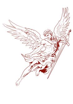 Guardian Angel Sketch, Arc Angel Michael Tattoo, Guardian Tattoo, Tattoo Writing Fonts, Guardian Angel Tattoo Designs, Archangel Michael Tattoo, Icarus Tattoo, St Michael Tattoo, Guardian Angel Tattoo