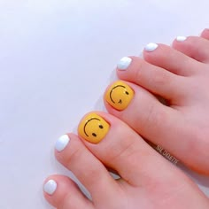 Nail Art Pedicure, Art Pedicure, Fingernails Painted, Feet Nail Design, Korean Nail, Gel Toe Nails, Korean Nail Art, Cute Toe Nails