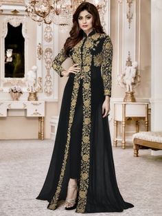 New Arrivals | Fresh Arrivals Indian Clothing - Buy at Inddus.com Maxi Vestidos, Abaya Style, Dress Muslim, Party Kleidung, Floral Dresses Long, Abaya Dress, فستان سهرة, Dress Suit, Fashion Elegant