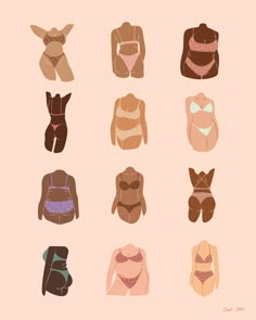 Shapewear Instagram Feed Ideas, Body Inclusive Aesthetic, Body Positive Poster, Illustrations Body Positivity, Body Positive Drawing, Positivity Art, Spray Tan Business, Body Positivity Art, Instagram Feed Ideas