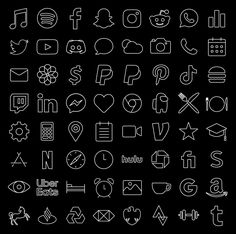 Instagram highlight icons black Ios App Iphone, Ios App Icon Design, Iphone Photo App, Iphone Photo, Iphone App Design, Homescreen Iphone