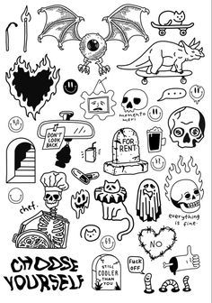 a bunch of stickers that are on the back of a cell phone, with some writing