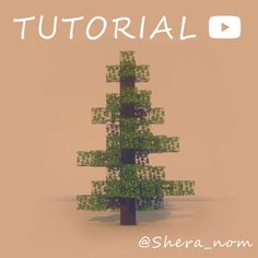 Minecraft Trees Design Spruce, Minecraft Tree Tutorial, Minecraft Pine Tree, Spruce Tree Minecraft, Minecraft Spruce Tree, Minecraft Custom Trees, Homestead Village, Minecraft Pretty