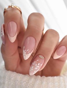 Color: Multicolor Nail Shapes: Almond Type: Color Nails Pattern Type: Ombre Batteries Included: No Press On Nails Material: ABS Grad Nails, Acrylic Nails Almond Shape, Fall Pink, White Tips, Bold Statements, Fall Mood, Wedding Nail, Her Nails