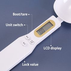 an electronic thermometer with instructions on how to use it