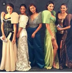 Filipina Fashion, Terno Dress, Filipiniana Gown, Modern Filipiniana Gown, Bride 2023, Modern Filipiniana Dress, Spiritual Witchcraft, Modern Filipiniana, Filipiniana Dress