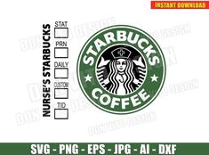 the starbucks logo is shown in black and white, with green lettering that reads starbucks's coffee