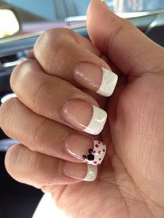 Disney Nail Art, Nail Art Noel, Minnie Mouse Nails, Mickey Nails, Kutek Disney, Manicure Gel, Nail Art Disney