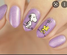 Peanuts Nails, Spongebob Nails, Cartoon Nail Designs, Christmas Nails Diy, Fun Manicure, Girls Nail Designs, Xmas Nail Art