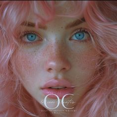 a woman with freckled hair and blue eyes is posing for the cover of oc magazine