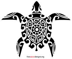 a black and white drawing of a turtle with an intricate design on it's back