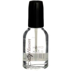 Sally Hansen Hard As Nails Xtreme Wear Nail Polish Liquid, Crystal Clear, 0.4... 74170382839  eBay Natural Nail Colors, Nail Polish Clear, Nails Edgy, Sally Hansen Nail Polish, Norris Nuts, Nail Hardener, Iconic Beauty, Nails Inspired, Hard Nails