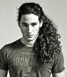 Long Big Curly Hair, Long Haircuts For Men, Guy Haircuts Long, Long Haircuts, Tapered Haircut, Big Curly Hair, Corte De Cabelo Masculino