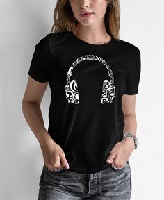 Music notes are the universal language of mankind. Put people in a room that don't speak the same language and they can start playing the same music together without saying a word. Black Hip Hop T-shirt For Music Festival, Black Graphic Print T-shirt For Music Festival, Black Casual T-shirt For Music Festivals, Black Music-themed T-shirt With Letter Print, Casual Black T-shirt For Music Festivals, Black Music-themed T-shirt For Streetwear, Black Music-themed Crew Neck Top, Black Graphic Design T-shirt For Music Festival, Black Music-themed Top For Concert