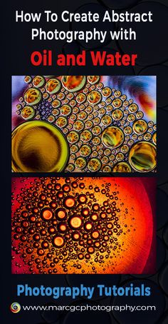 how to create abstract photography with oil and water by marca tutoriis book cover