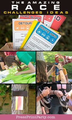 the amazing race challenges ideas for kids to play with and learn how to use them