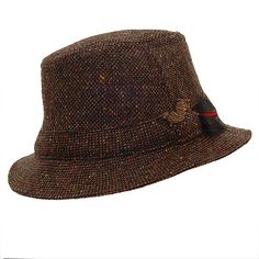 https://www.delmonicohatter.com/product/IT170.htm Classic Tweed Hat With Short Brim, Classic Tweed Brimmed Hat, Classic Brimmed Tweed Hat, Classic Tweed Hat With Curved Brim, Winter Tweed Hat With Herringbone Pattern, Brown Tweed Hats With Herringbone Pattern, Tweed Hats With Herringbone Pattern, Brown Wool Top Hat For Fall, Tweed Hat With Herringbone Pattern And Short Brim