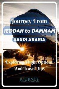 an airplane sitting on top of an airport tarmac with the words journey from jordan to dam