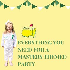 Master's Golf Themed Party — Sequins & Lipstick Masters Party Invitation, Masters Party Golf, Masters Golf Party Ideas, Masters Party Decorations, Golf Theme Party Outfit