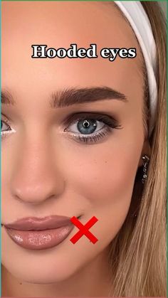 Make Up For Eye Shape, Eyebrow Shapes For Hooded Eyes, Smokey Brown Eye Makeup Hooded Eyes, Cute And Easy Eyeliner, Eyeliner For Big Hooded Eyes, Smoky Makeup For Hooded Eyes, How To Do Eyeshadow On Hooded Eyes, Hooded Eye Eyebrow Shape