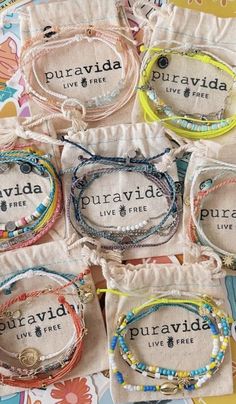 Beachy Bracelets, Preppy Accessories, Pura Vida Jewelry, Surf Jewelry, Preppy Bracelets, Beachy Jewelry, Preppy Jewelry, Bracelet Pack, Pura Vida Bracelets