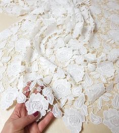 Beautiful Quipure Rayon lace fabric This is a new style in  high quality.  Great for wedding dress, evening gown, Costume, cocktail dress Color: White Width - 51inches, Length - by Yard Wholesale acceptable, please convo me Shipping Time: United Sates: 10-15 working days United Kingdom:10-15 working days Canada: 10-15working days Australia: 10-15 working days Asia:4-8 working days Europe: 10-20 working days need express mail service , please contact us White Crochet Lace For Ceremony, White Crochet Lace For Ceremonies, Lace Patchwork Fabric For Wedding, Crochet Lace Fabric For Wedding, White Lace Fabric For Wedding, White Lace Wedding Fabric, White Wedding Fabric With Lace Work, White Lace With Floral Embroidery Fabric, Flower Lace Fabric