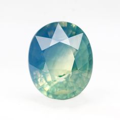 3.05 Carat Multicolor Green, Blue and Yellow Opalescent Oval Sapphire Gia Certified Oval Blue Gemstones, Blue Oval Faceted Gemstones, Blue Faceted Oval Gemstones, Faceted Blue Oval Gemstones, Alternative Bridal, Moss Agate Ring, Loose Stones, Fancy Jewellery, Everyday Rings