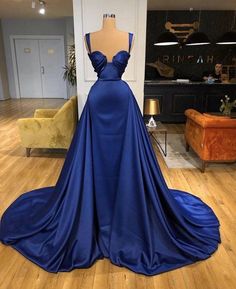 Valdrin Sahiti Dresses Blue, Acotar Dresses, Prom Dress Royal Blue, Prom Dresses Long Blue, Blue Mermaid Prom Dress, Prom Dress With Train, Dress Royal Blue, Royal Blue Prom Dresses