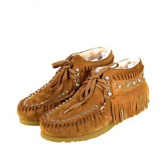 Moccasins Fringe Collection - Montana West World Native American Moccasins, Fringe Moccasins, Bling Car Accessories, Fringe Shoes, Rubber Texture, Moccasins Mens, Suede Moccasins, Moccasin Boots, Moccasins Slippers