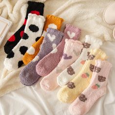 💗These cute spotted floor socks are inspired by kawaii fashion .💗Well-made, with thicker material, and a vibrant design! These socks are sure to score you compliments!💗One size fits most adult ladies.💗Ingredients: coral fleece Casual Multicolor Soft Socks, Casual Soft Multicolor Socks, Cozy Multicolor Socks For Gifts, Cozy Multicolor Socks For Gift, Cozy Multicolor Socks As Gift, Cute Multicolor Socks For Gifts, Cute Winter Non-slip Socks, Cute Super Soft Socks For Stocking Stuffers, Cute Super Soft Socks For Gift