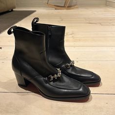 Beautiful Brand New Never Worn Christian Louboutin Mayerswing Men’s Boots Louboutin Boots, Christian Louboutin Boots, Men’s Boots, Shoes Brand, Black Leather Boots, Louboutin Shoes, Christian Louboutin Shoes, Shoe Brands, Boots Men