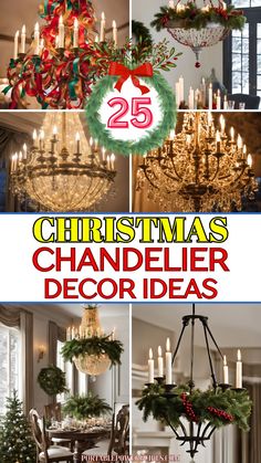 Christmas chandelier ideas for decoration Decorating Pendant Lights For Christmas, Pendant Light Christmas Decor, Christmas Light Fixture Decorations, Christmas Decor Ideas For Chandelier, Decorating Light Fixtures For Christmas, Chandelier Decorations For Christmas, Light Fixture Christmas Decor