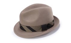 Discover the epitome of understated elegance with the Montique Felt Gentle Tan Fedora. This hat is crafted from soft, high-quality felt, offering a smooth and refined look that complements any gentleman's attire. The rich tan color exudes warmth and versatility, while the contrasting black and beige band adds a sophisticated touch. Finished with a classic fedora shape, this piece is perfect for both formal and casual settings, making it a must-have accessory for the discerning dresser.   Key Fea Mens Hats Fashion, Hat Size Chart, Mens Fashion Classic, Felt Fedora, Black And Beige, Hat For Man, Plaid Design, Wardrobe Style, Fashion Today