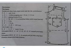 an instruction manual for the sewing pattern